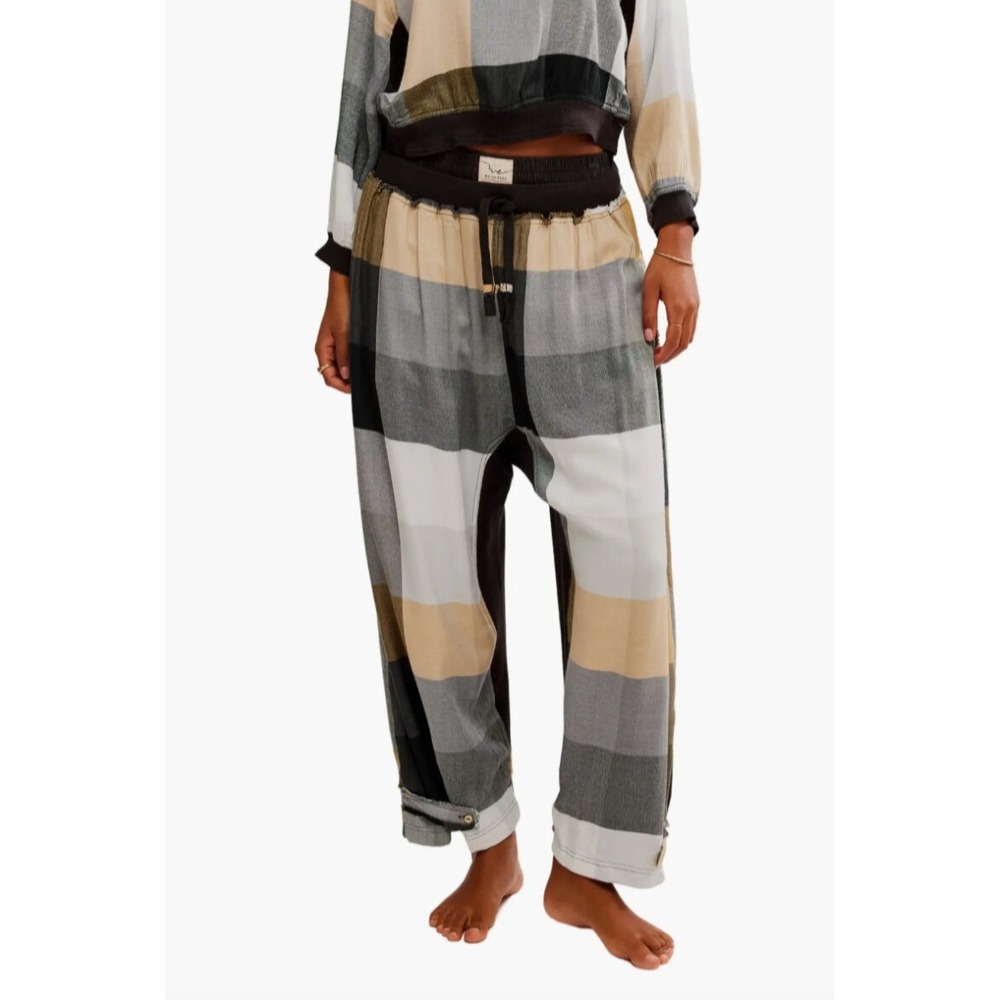 Free People Sugar Cookie Flannel Pants Y2K PREPPY Small A011429
